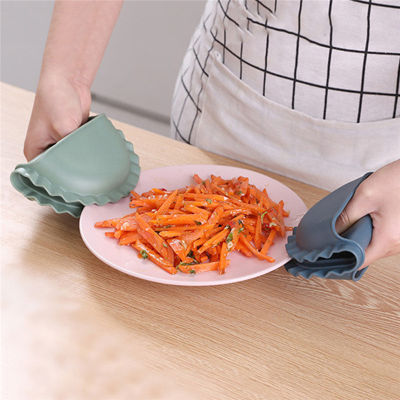 Silicone Anti-scalding Oven Gloves Mitts Potholder Kitchen BBQ Gloves Tray Pot Dish Bowl Holder Oven Handschoen Hand Clip
