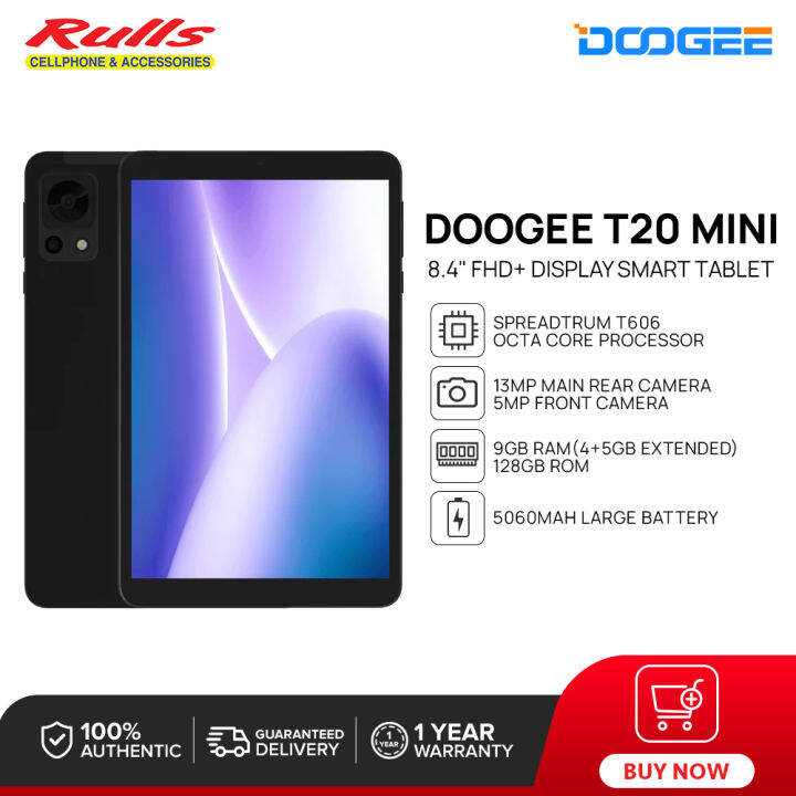 DOOGEE T20 Mini Tablet | 9GB(4+ 5GB) RAM + 128GB ROM | Spreadtrum