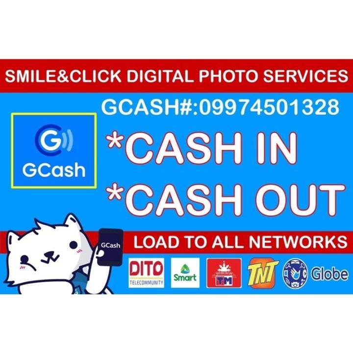 Gcash tarpaulin cash in cash out lazada ph