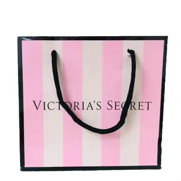 Pink Striped Victorias Secret Shopping Bag Stock Photo  Download Image Now   Victorias Secret Paper Bag Bag  iStock