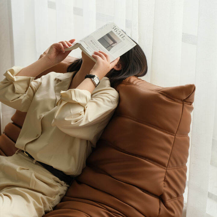 Caterpillar lazy sofa single balcony lounge chair bay window lounge