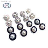 ▤ HL 11mm 50pcs/100pcs 2 Colors Pearl Plating Buttons Shank DIY Apparel Wedding Dress Shirt Buttons Sewing Accessories