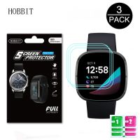 3Pcs คมชัดคุณภาพสูง TPU Hydrogel ฟิล์มสำหรับ Fitbit Sense สมาร์ทวอท์ช Full ปกป้องหน้าจอ Anti-แผ่นฟิล์มกันรอยไม่ใช่แก้ว