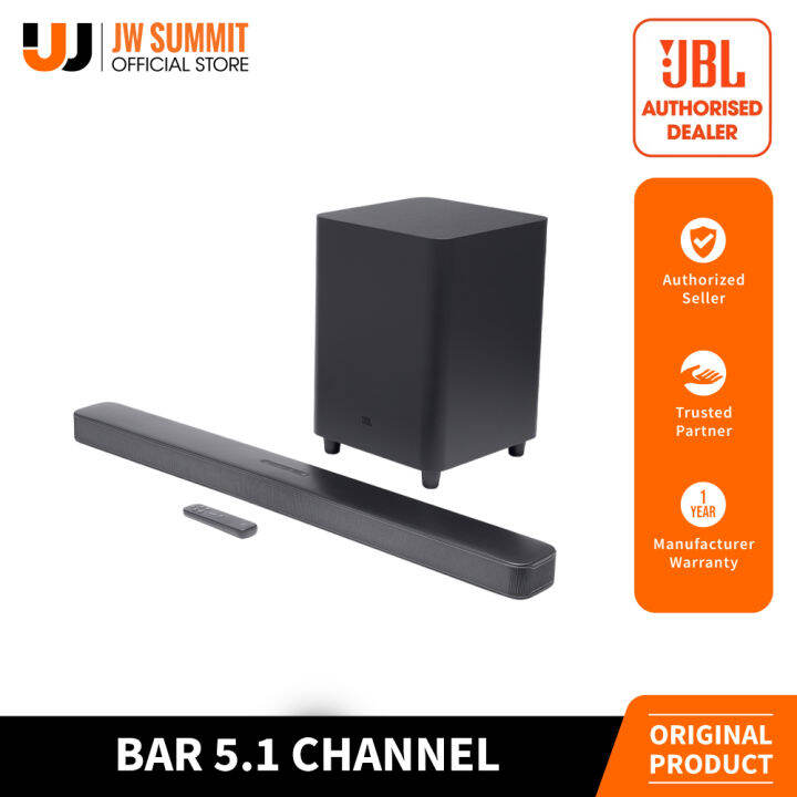 JBL Bar 5.1 Surround Channel Soundbar with MultiBeam Sound Technology