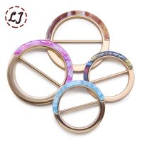 Baru 35/40/45Mm Mode Logam Resin Sabuk Gesper Kerajinan Dekorasi Gesper untuk Wanita Mantel Penahan Angin DIY Aksesori Jahit