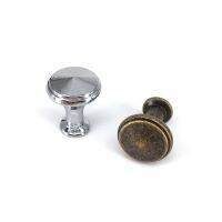 6PCS Bronze Silver Drawer Knob Pulls Jewelry Box Cabinet Dresser Cupboard Door Single Hole Knob 0.78 (20x25mm)