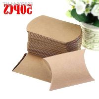 ▩ 50PCS Kraft Paper Pillow Box Wedding Party Gift Candy Boxes Home Party Birthday Supply paper bags for gifts
