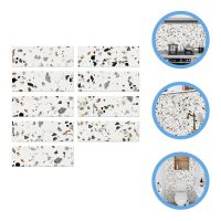 9 Pcs Wallpaper Adhesive Marble Resistant Sticker Decoration Foam Stickers