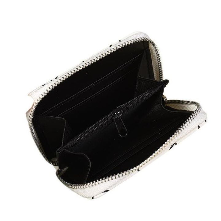 กระเป๋าสตางค์ผู้หญิงกระเป๋าสตางค์ผู้หญิงเรียบง่าย2023new-ทำจากหนังหญิงเพชรสายรัดข้อมือกระเป๋าสตางค์ใบสั้นกระเป๋าสตางค์แบบมีซิปกระเป๋าโทรศัพท์มือถือ