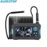 AUMOTOP กล้องเครื่องส่องตรวจอุตสาหกรรมรถยนต์พร้อมกล้อง1920*1080P 6กล้องตรวจความสะอาดฟัน IP67กันน้ำไฟ LED พร้อมหน้าจอ LCD ขนาด4.3นิ้วเส้นผ่านศูนย์กลางของกล้อง5ม. ลวดแข็ง5.5มม.