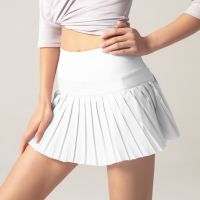 XS-XXL Women Tennis Mini Pleated Skirts Badminton Golf Dance High Waist Gym Fitness Shorts 2 In 1 Athletic Yoga Sport Skorts