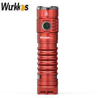 Wurkkos New TS21 Rechargeable 21700 Flashlight 3500LM EDC Torch 3*ST20 Emitter Tail Stainless Magnets Steel Bezel Anduril 2.0