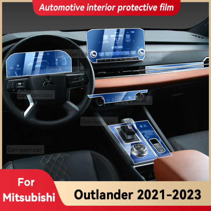 สำหรับ-mitsubishi-outlander-2023ภายในรถคอนโซลกลางแผงเกียร์นำทางโปร่งใส-tpu-ป้องกันฟิล์ม-anti-scratc