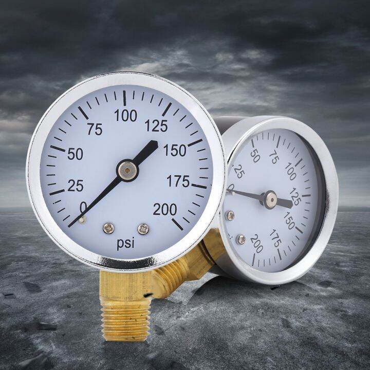 Portable Oil Pressure Gauge High Accurate Metal 2inch Mini Pressure