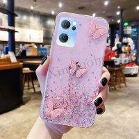 เคสโทรศัพท์สำหรับออปโป้ไฟนด์ X5 Lite เคสกากเพชรส่องแสงเป็นประกายวิบวับใสรูปผีเสื้อเนื้อนิ่มกรอบ X5Lite