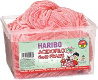 ใหม่ !! ลดกระหน่ำ7.7 ฮาริโบ้ เยลลี่เส้นสตรอเบอรรี่เปรี้ยว Haribo Sour strawberry belts 100 กรัม แบ่งขาย พร้อมส่ง มีบริการปลายทาง