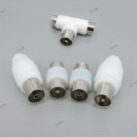 1pcs TV Plug Jack For Antennas Male And Female TV RF Coaxial Male Plugs Adapter Right Angle Antennas Connectors YB8TH