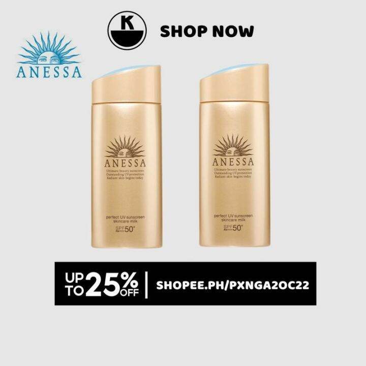 Anessa SPF 50 PA Perfect UV Sunscreen Milk 90ml | Lazada PH