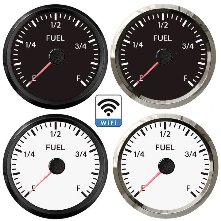ใหม่-wifi-มาตรวัดระดับน้ำมันเชื้อเพลิง52มิลลิเมตร-sus316สแตนเลสฝาถังน้ำมันเมตร0-75ohm-10-180ohm-240-33ohm-led-สีขาวทะเลเรือรถ