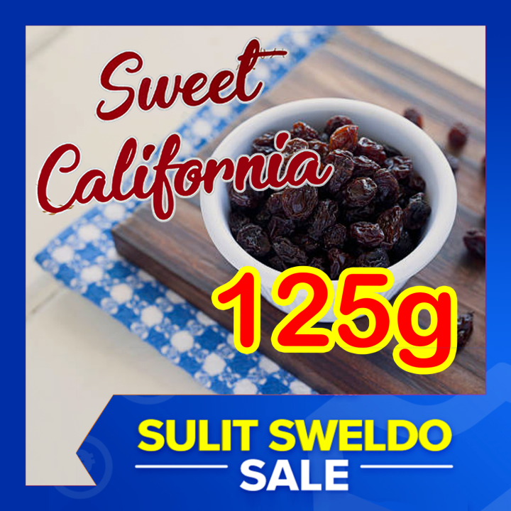 125g Dried Fruit SWEET CALIFORNIA RAISINS SEEDLESS Dried Raisin Sultana