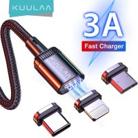 325วังฮีขายดี - / KUULAA Led 3A USB แม่เหล็กสายชาร์จ Micro Type C เคเบิ้ลชาร์จอย่างรวดเร็วแสงเคเบิ้ลโทรศัพท์มือถือสำหรับ iPhone 13 12 11สาย