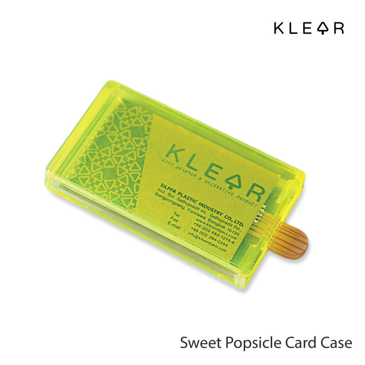 klearobject-sweet-popsicle-card-case-กล่องใส่นามบัตร-กล่องใส่การ์ด-ใส่กระดาษโน๊ต-กล่องอะคริลิคทรงไอศครีม-k377