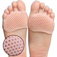 ⊙■ 2pcs Silicone Metatarsal Pads Toe Separator Pain Relief Foot Pads Orthotics Foot Massage Insoles Forefoot Socks Foot Care Tool