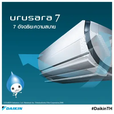 DAIKINแอร์ไดกิ้น19000BTUอินเวอร์เตอร์อูรุซาระ-URUSARAรุ่นราคาถูกลงมาก