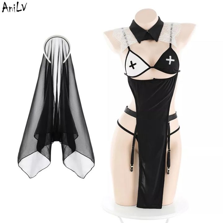 ready-stock-anilv-2022-halloween-nun-series-costume-women-anime-convent-dress-unifrom-set-cosplay