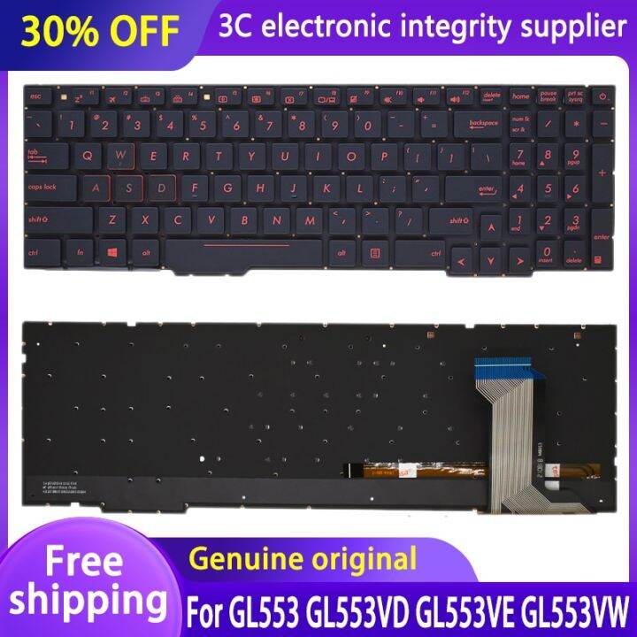 New Asus Gl553vw Keyboard For Asus Rog Strix Gl553 Gl553vd Gl553ve Gl553vw Series Laptop Us 5674