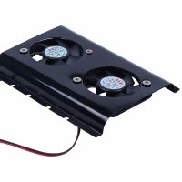 3X Black 3.5 SATA IDE Hard Disk Drive HDD 2 Fan Cooler for PC