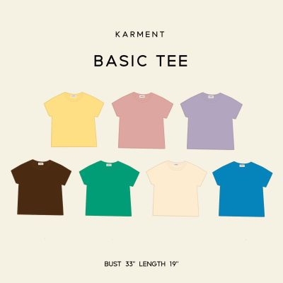 KARMENT - BASIC TEE เสื้อยืด ผ้านุ่ม ใส่สบาย
