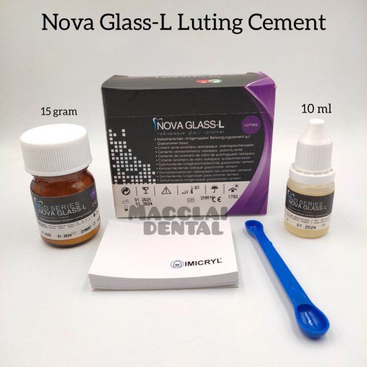 Dental NOVA GLASSL GIC GLASS IONOMER Knee CEMENT / SIMILAR FUJI 1 Lazada