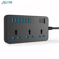 Power Strip Smart USB Socket Adapter Surge Protector 3 Way AC Universal Outlets Electrical Plug EU/US UK/AU 2m Extension Cord