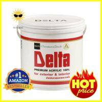 สีน้ำทาภายนอก DELTA MATT BASE D ด้าน 2.5 แกลลอนWATER-BASED EXTERIOR PAINT DELTA MATT BASE D 2.5GAL **พลาดไม่ได้แล้วจ้ะแม่**