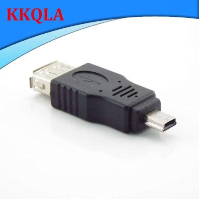 QKKQLA OTG Converter Universal USB 2.0 A To Mini B 5-Pin Male Adapter For Mini Type-A B Jack Splitter Smart Phone