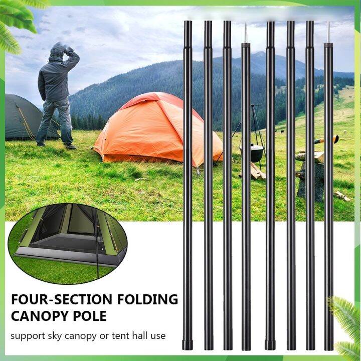 [Local Delivery] 2PCS 2m 16mm Camping Tent Poles Sunshade Awning Rod Outdoor Shelter Canopy Tarp