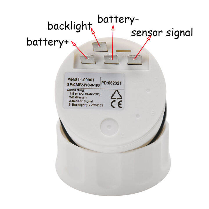 มาตรวัดระดับน้ำมันเชื้อเพลิง52มม-เซ็นเซอร์ระดับน้ำมันเชื้อเพลิง0-190ohm-พร้อมไฟพื้นหลังสีแดงสำหรับรถยนต์เรือรถจักรยานยนต์ตัวบ่งชี้ช่วง-e-f-12-24v-ถังน้ำมันเชื้อเพลิง