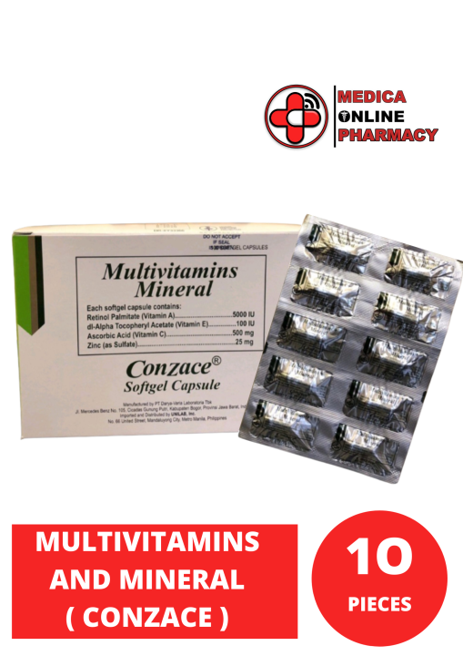 Multivitamins + Minerals Softgel Capsule (Conzace) 10 PIECES ONLY