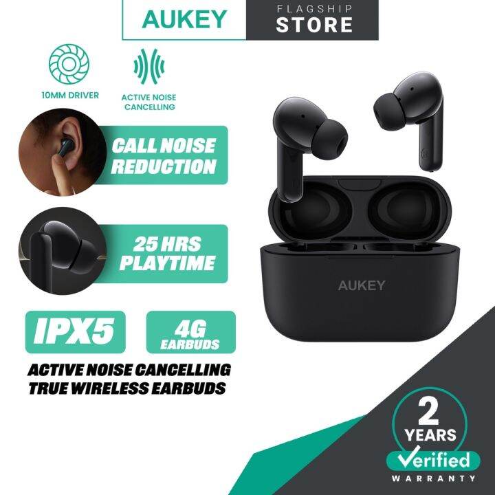 AUKEY EP-M1NC TWS True Wireless Earbuds with ANC Active Noise ...