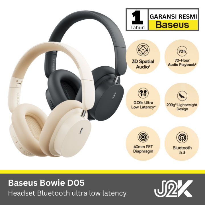 Baseus Headset Bowie D05 Wireless Bluetooth Headphones - NGTD0202 ...