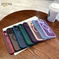 KISSCASE เคสแบบบางเนื้อด้านหรูหรา,เคสสำหรับ IPhone 11 12 13 14 15 Pro ป้องกันการลื่นไถล TPU + PC ฝาครอบกันกระแทกสำหรับ IPhone 14Promax พร้อมฟิล์มเลนส์