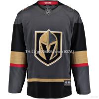 ✻ g40349011chao 037A เสื้อยืดแขนยาว พิมพ์ลาย Ani NHL Vegas Golden Knights Home Jersey Hockey พลัสไซซ์ สไตล์สปอร์ต