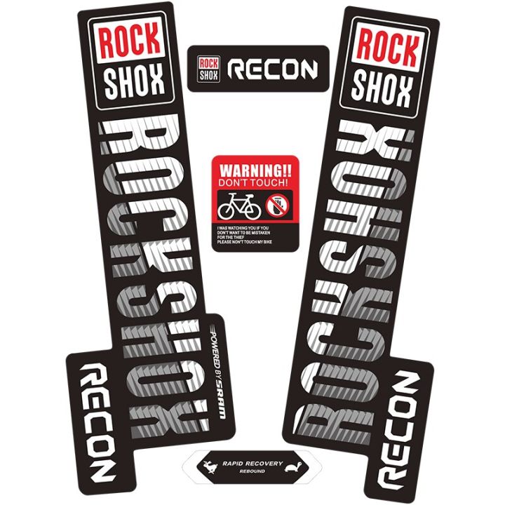 2019-rockshox-recon-decals-stiker-fork-หน้าจักรยานเสือภูเขา-mtb-สติ๊กเกอร์ตะเกียบหน้าจักรยานสติ๊กเกอร์-recon