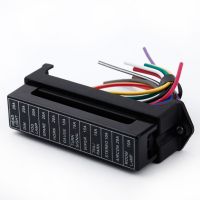 12 Way DC32V Circuit Car Trailer Auto Blade Fuse Block Holder ATC ATO 2-input 12-output Wire