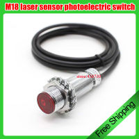 M18 Sensor Photoelectric Switch การสะท้อนแบบกระจายระยะอินฟราเรดที่มองเห็นได้80Cm 24V NPN ปกติ Open