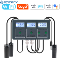 [electronicshop]Tuya W-IFi เครื่องตัวทดสอบคุณภาพน้ำสำหรับตู้ปลาความถูกต้องสูงใช้ในบ้านเครื่องการทดสอบคุณภาพน้ำเครื่องตรวจสอบเครื่องวิเคราะห์สำหรับตู้ปลาสระว่ายน้ำไฮโดรโปนิกส์