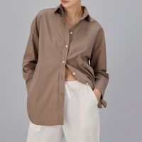 TWENTYSECOND Kali shirt - Brown / เสื้อเชิ้ตทรง Oversized - สีน้ำตาล