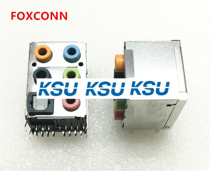 For FOXCONN 6 ports hole audio interface Motherboard socket connector Fiber port for sound card
