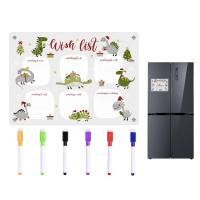 Magnetic Acrylic Calendar Clear Dinosaur Weekly Plan Notes Message Board Acrylic With 6 Markers 3D Transparent Erasable Weekly Wall Calendar For Refriger amazing